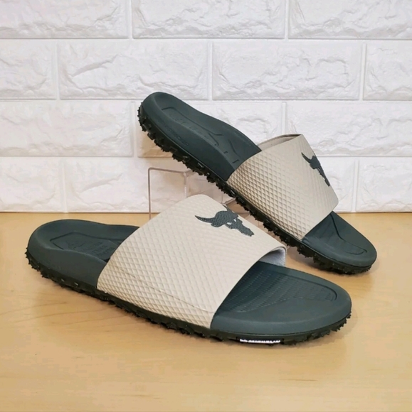 Under Armour Size 11 UA Project Rock Slides 2.0 - Picture 1 of 12